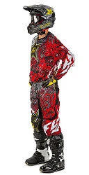 Fly Racing Kinetic Rockstar 2018 комплект, красно-серый