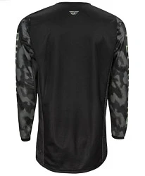 Fly Racing Kinetic SE Tactic джерси, черно-серый камуфляж