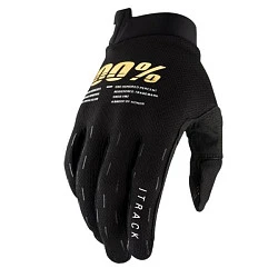 100% ITrack Youth Black мотоперчатки подростковые