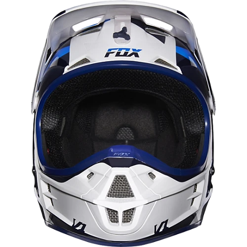 Fox Racing V1 Mako шлем кроссовый, бело-синий