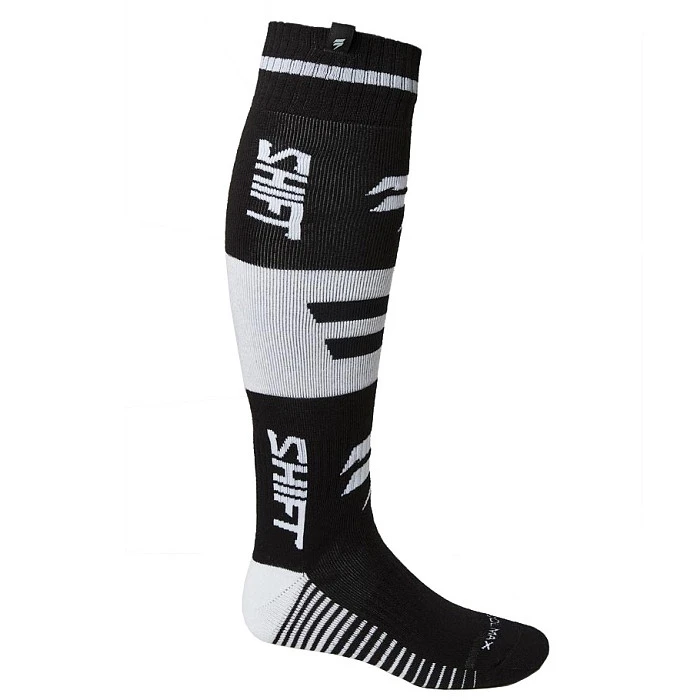 Shift Black Label King Sock Black/White мотоноски