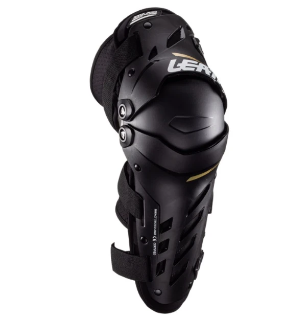 Leatt Dual Axis Black шарнирные наколенники, черный