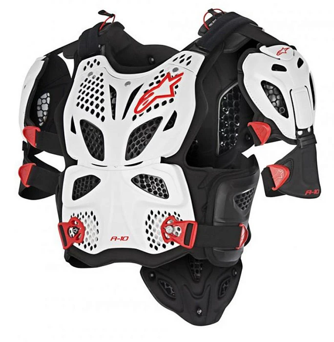 Alpinestars A-10 Full Chest Protector панцирь, бело-черный