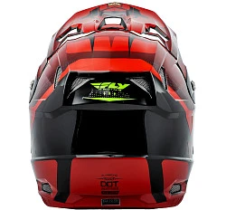 Fly Racing Toxin Original  2018 шлем кроссовый, красно-черный
