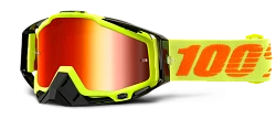 100% Racecraft Attack Yellow Mirror Red Lens мотоочки