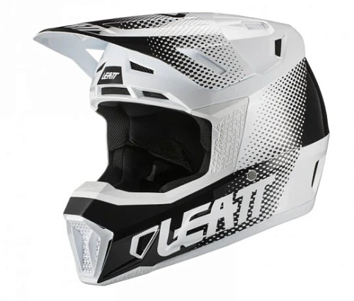 Leatt Kit Moto 7.5 V22 White шлем кроссовый + Velocity 4.5 мотоочки