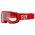 Fly Racing Focus 2022 мотоочки подростковые,  красно-белый