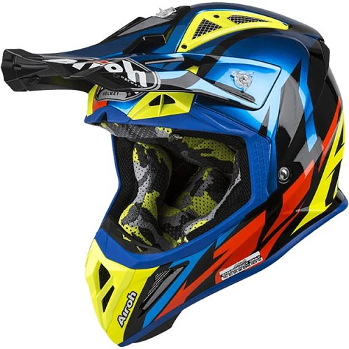 Airoh Aviator 2.3 шлем внедорожный, черно-синий