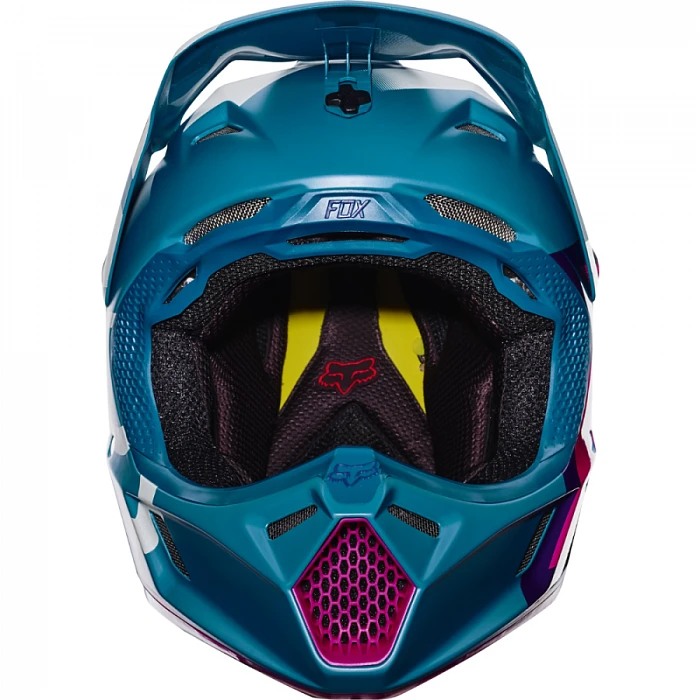 Fox Racing V3 Creo шлем кроссовый, бирюзово-розовый