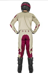 Fly Racing Kinetic K221 2021 комплект, бежево-бордовый