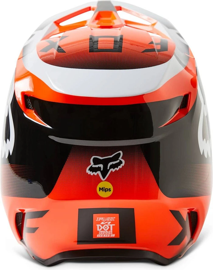 Fox Racing V1 Leed Youth Flow Orange шлем подростковый