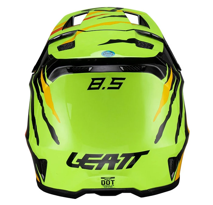 Leatt Kit Moto 8.5 V23 Citrus Tiger шлем кроссовый + Velocity 5.5 мотоочки