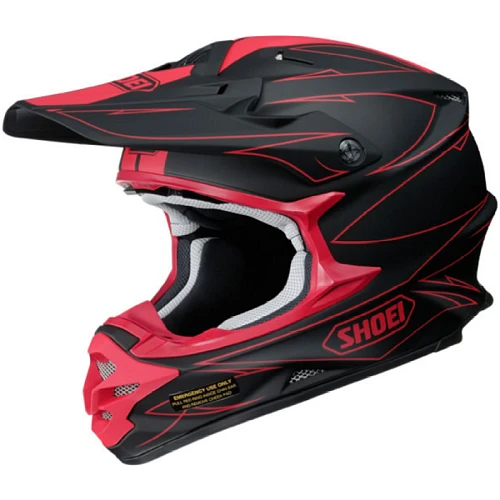 Shoei VFX-W HECTIC TC-1 шлем кроссовый, черно-красный матовый