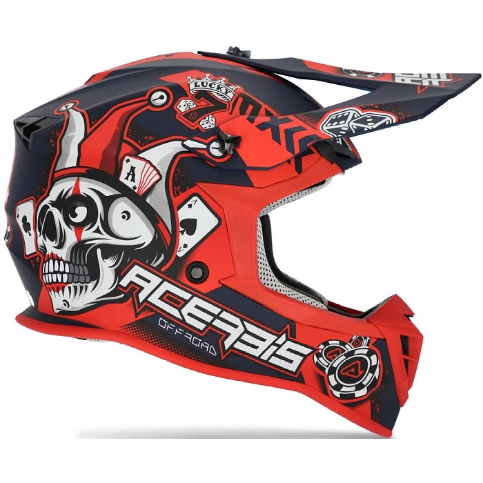 Acerbis Linear Blue/Red шлем внедорожный