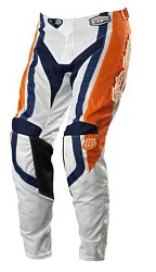 Troy Lee Designs GP Air Factory мотоштаны, оранжево-бело-синий