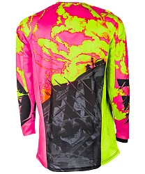 Fly Racing Kinetic Outlaw 2018 джерси, розово-желтый