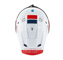 Leatt Kit Moto 3.5 V27 White шлем кроссовый + Vizion 3.5 мотоочки, белый