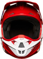 Fox Racing V1 Race 2018 шлем кроссовый, красно-черно-белый