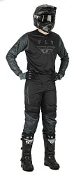 Fly Racing F-16 2021 джерси, черно-серый