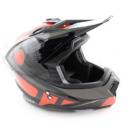 Ataki MX801 Strike шлем кроссовый, черно-оранжевый