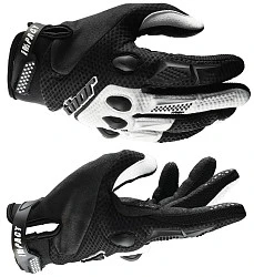Thor Impact мотоперчатки эндуро, черно-белый