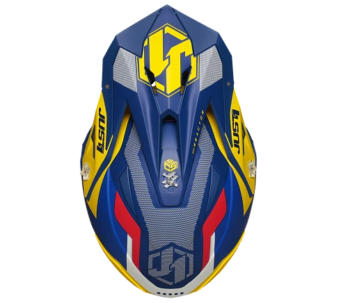 Just1 J39 Reactor Yellow-Blue шлем кроссовый