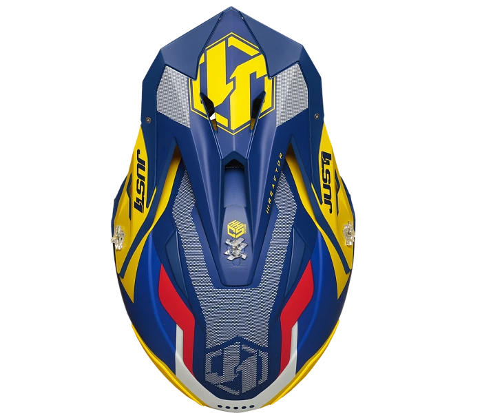 Just1 J39 Reactor Yellow-Blue шлем кроссовый