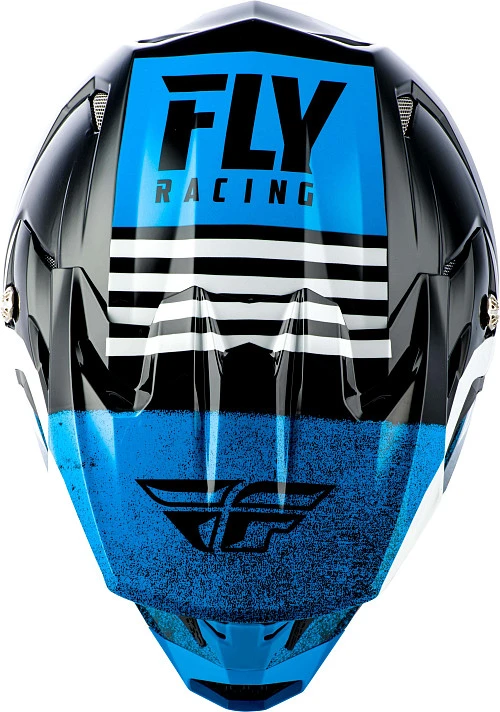 Fly Racing Toxin MIPS Embargo шлем кроссовый, черно-синий
