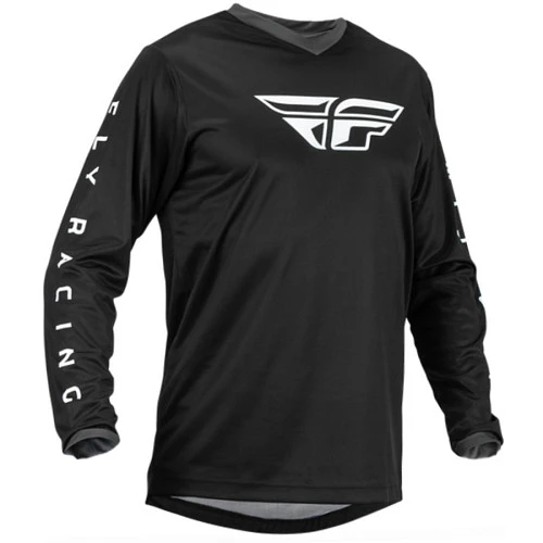 Fly Racing F-16 2023 Black/White джерси, черно-белый