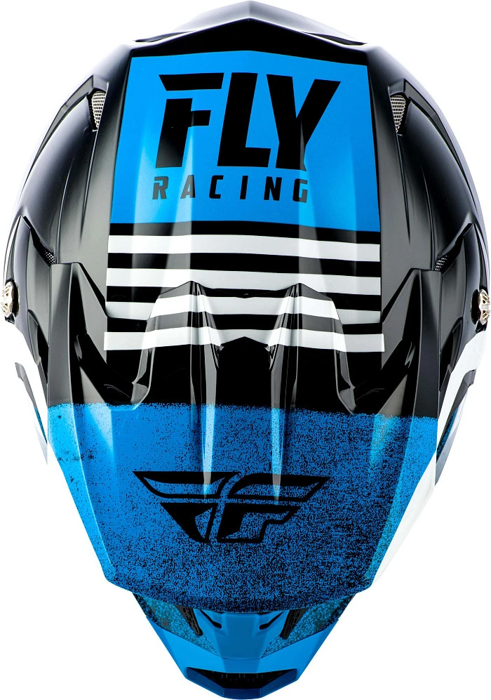 Fly Racing Toxin MIPS Embargo шлем кроссовый, черно-синий