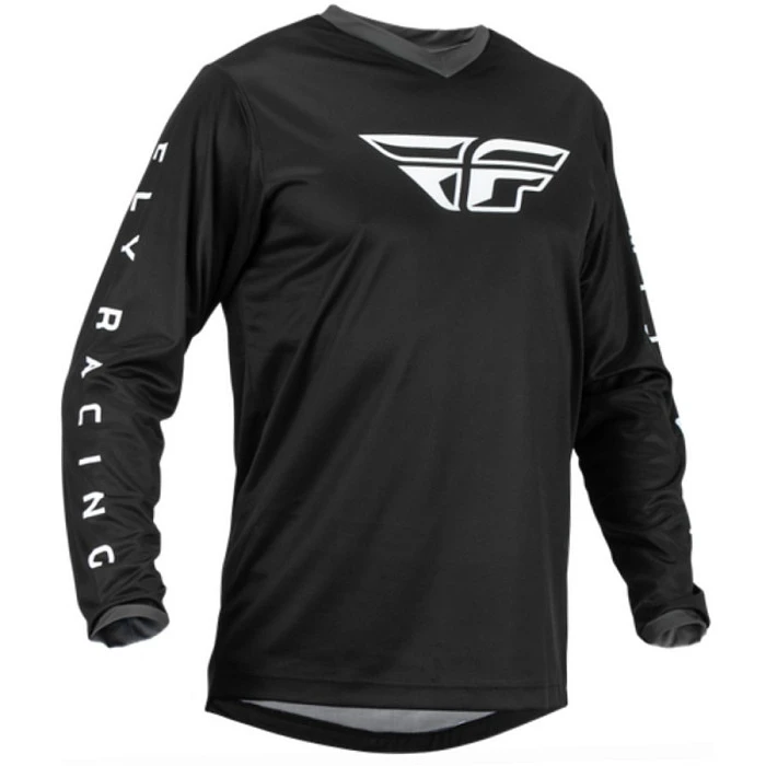 Fly Racing F-16 2023 Black/White джерси, черно-белый