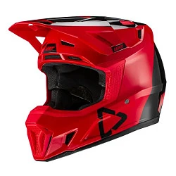 Leatt Kit Moto 7.5 V21 Red шлем кроссовый + Velocity 4.5 мотоочки