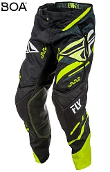 Fly Racing Evolution 2.0 2018 мотоштаны, черно-желтый