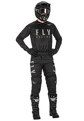 Fly Racing F-16 2022 мотоштаны, черно-серый