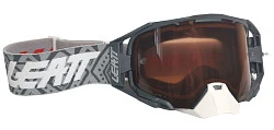 Leatt Velocity 6.5 Grey White Rose / Ultracontrast 32% мотоочки, двойная линза