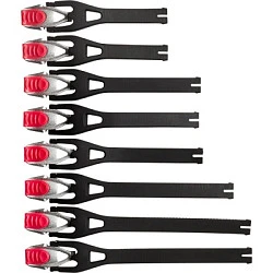 Fox Comp 5/5Y/3Y Buckle/Strap Kit стрепы к мотоботам с застежками, черно-розовый (8 шт.)