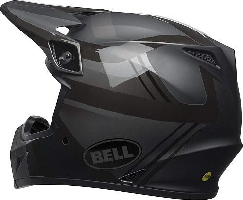 Bell MX-9 Mips Blkout Maradr шлем кроссовый, серо-черный