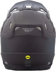 Fly Racing Toxin MIPS Solid шлем кроссовый, черный матовый