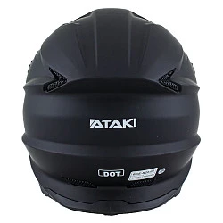 Ataki JK801A Solid шлем кроссовый, черный матовый