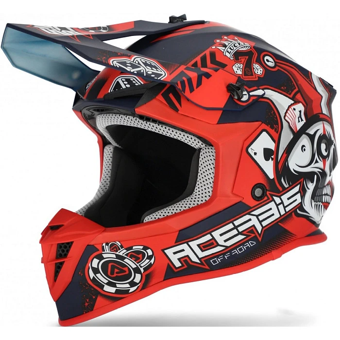 Acerbis Linear Blue/Red шлем внедорожный
