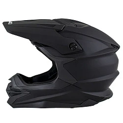 Ataki JK801A Solid шлем кроссовый, черный матовый