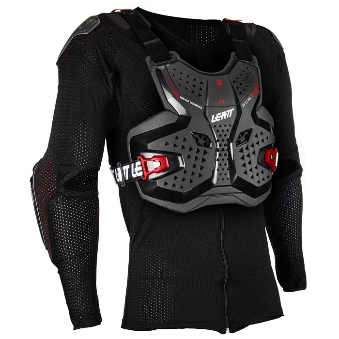 Leatt Body Protector 3.5 Junior Black/Red моточерепаха подростковая, черно-красный