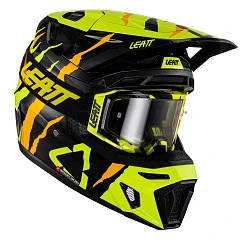 Leatt Kit Moto 8.5 V23 Citrus Tiger шлем кроссовый + Velocity 5.5 мотоочки