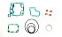Athena комплект прокладок верх Suzuki RM85 02-15 Top End Gaskets Kit P400510600034