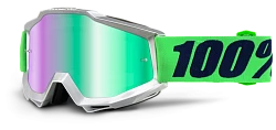 100% Accuri Nova /Mirror Green Lens мотоочки, салатовый, зеркальная зеленая линза