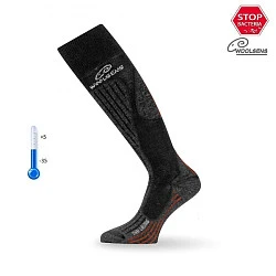 Lasting SWH 906 термоноски для зимних видов спорта, черно-серый