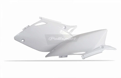 Polisport щиток бокового номера CRF450R 02-04, белый (8600900001)