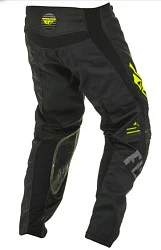 Fly Racing Kinetic K220 2020 мотоштаны, серо-черно-салатовый