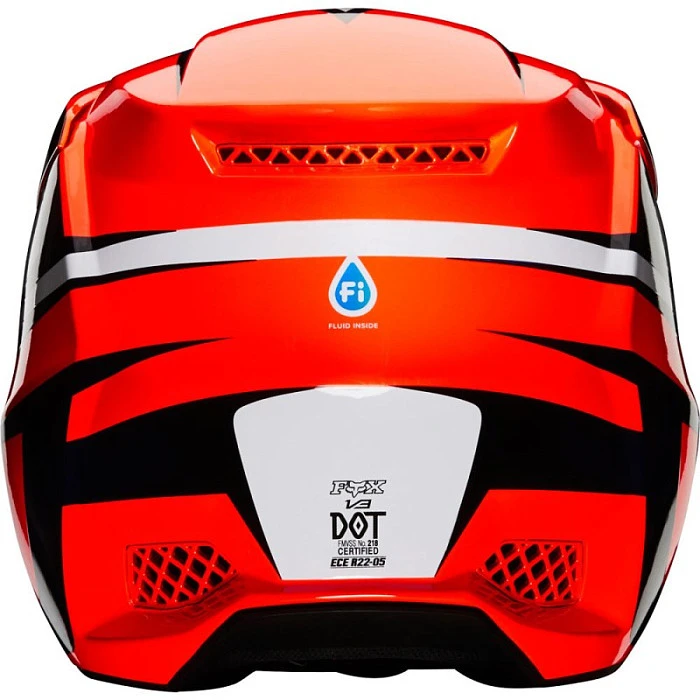 Fox Racing V3 Idol Orange/Blue шлем кроссовый