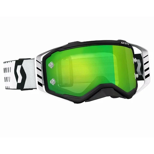 Scott Prospect Black/White/Green Chrome Lens мотоочки